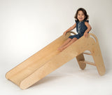 Natural wooden slide