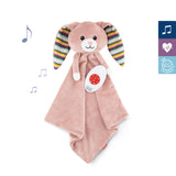 Becky the bunny in pink - cuddly blanket with sound module 