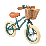 FIRST GO! Balance bike in dark green 