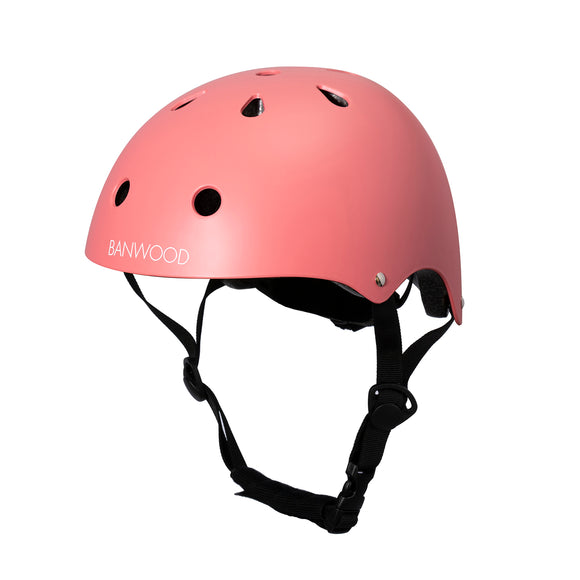 Banwood bicycle helmet in coral