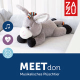 Don the donkey - cuddly toy with heartbeat simulation 