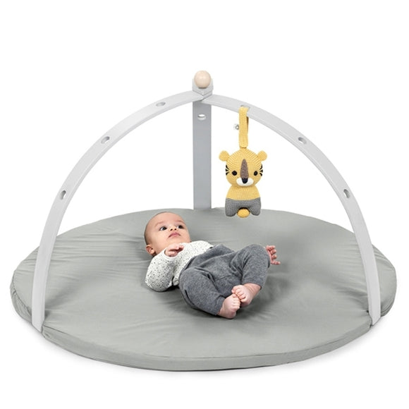 Baby Spyder play arch made of wood in gray 