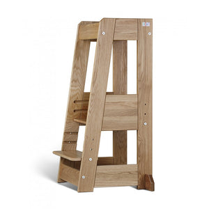 Felix learning tower in natural oak 