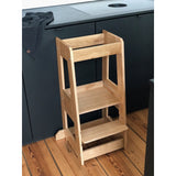 Felix learning tower in natural oak 