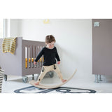 Wobbel Original - Natural with felt in Baby Mouse 