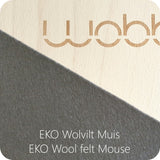 Wobbel Original - Natural with felt in Mouse 