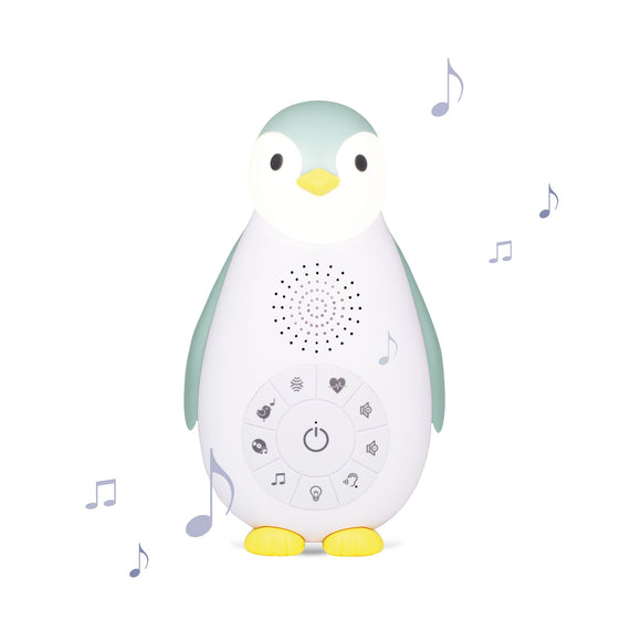 ZOE the penguin in blue – music box with night light 